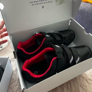 Peloton Bike Shoes with Clips - Like New - Size 43 (Mens size 10 Or Womens 12)